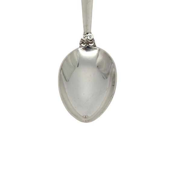 Set of 6 Georg Jensen Acanthus Sterling Silver Dessert/Oval Soup Spoons #19718 - Picture 5 of 10